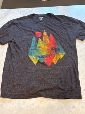 Men’s Jackson Hole Wyoming, Blue 84, super soft Tee, like new , XL